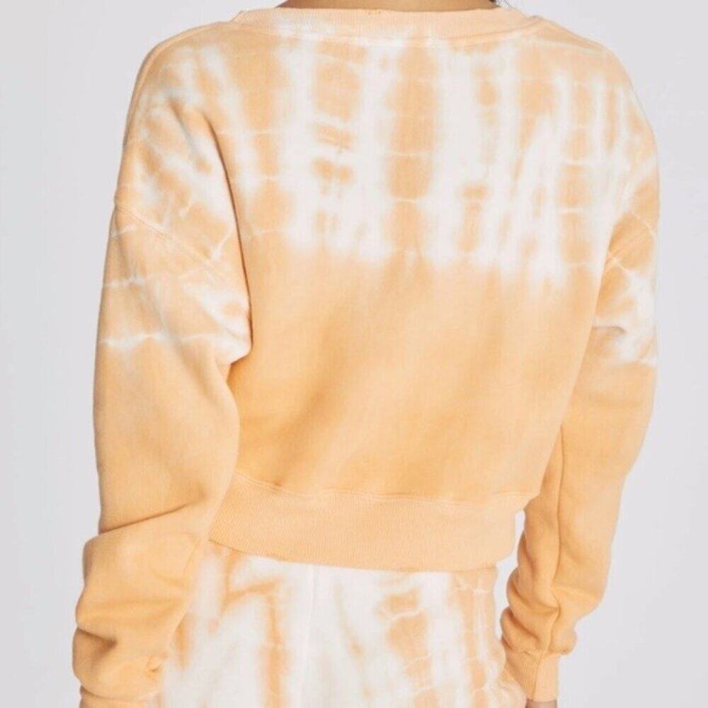 Wildfox Melon Wash Regal Sweatshirt Cropped Tie-Dye Size M NWT - Picture 2 of 9